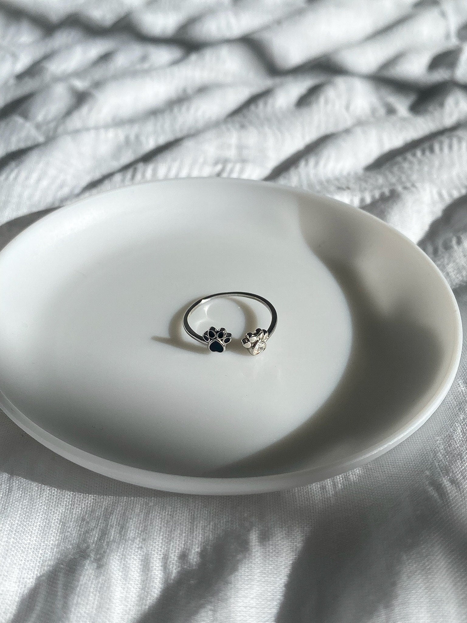 Sterling Silver Dog Paw Ring
