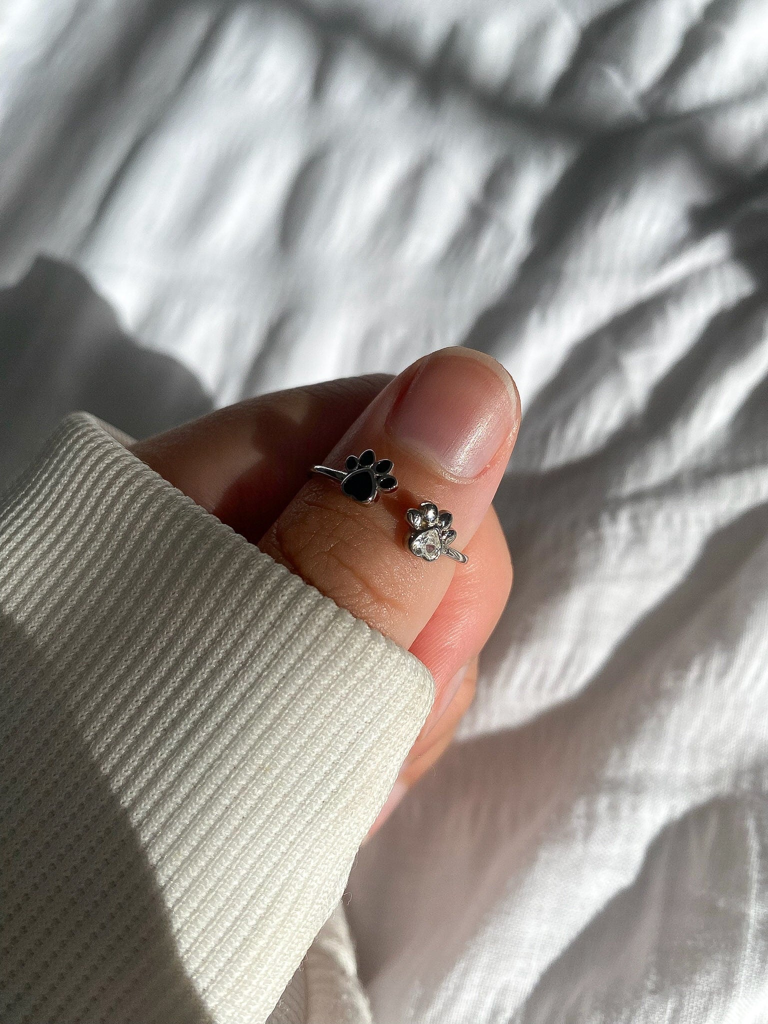 Sterling Silver Dog Paw Ring
