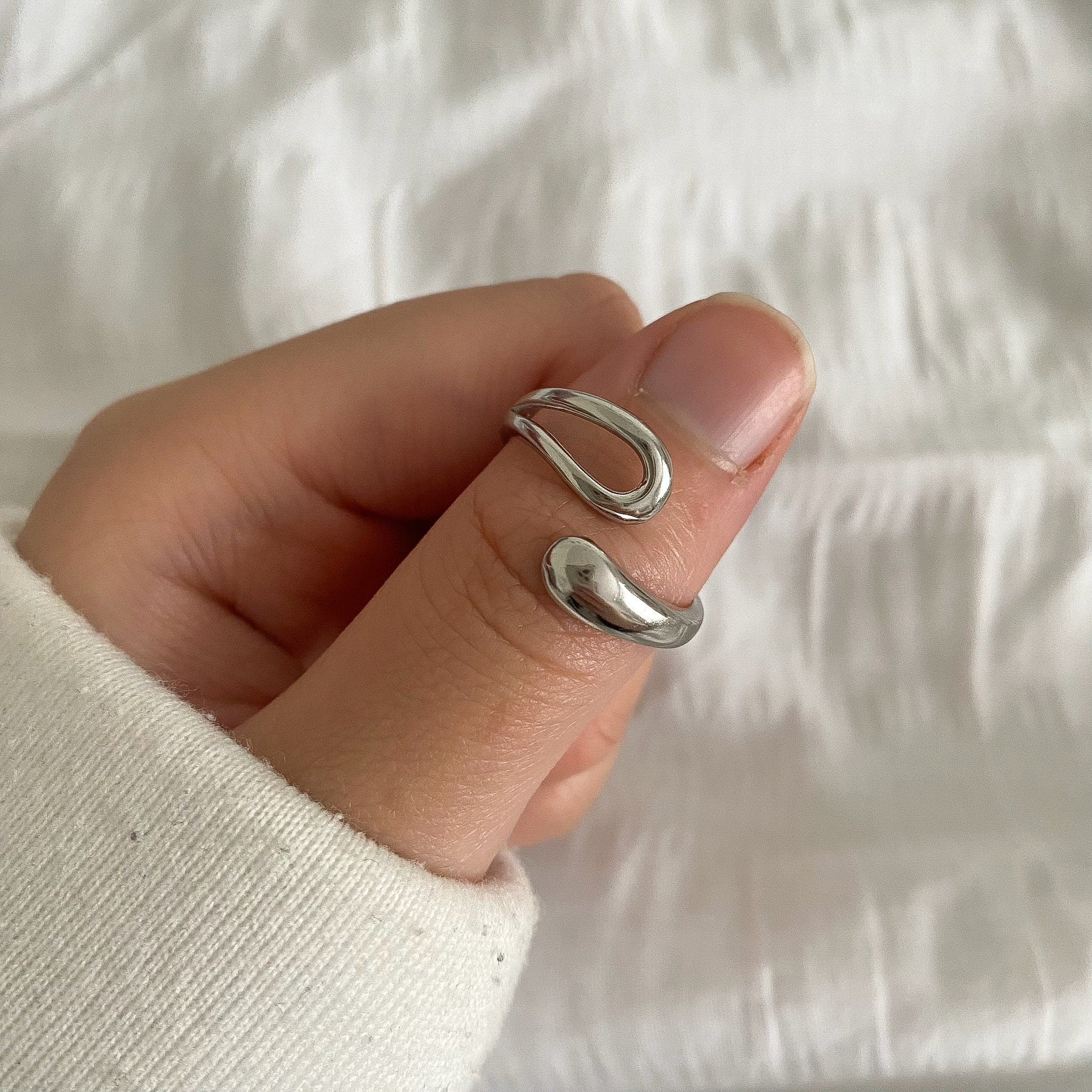 1pcs Sterling Silver Chunky Rings