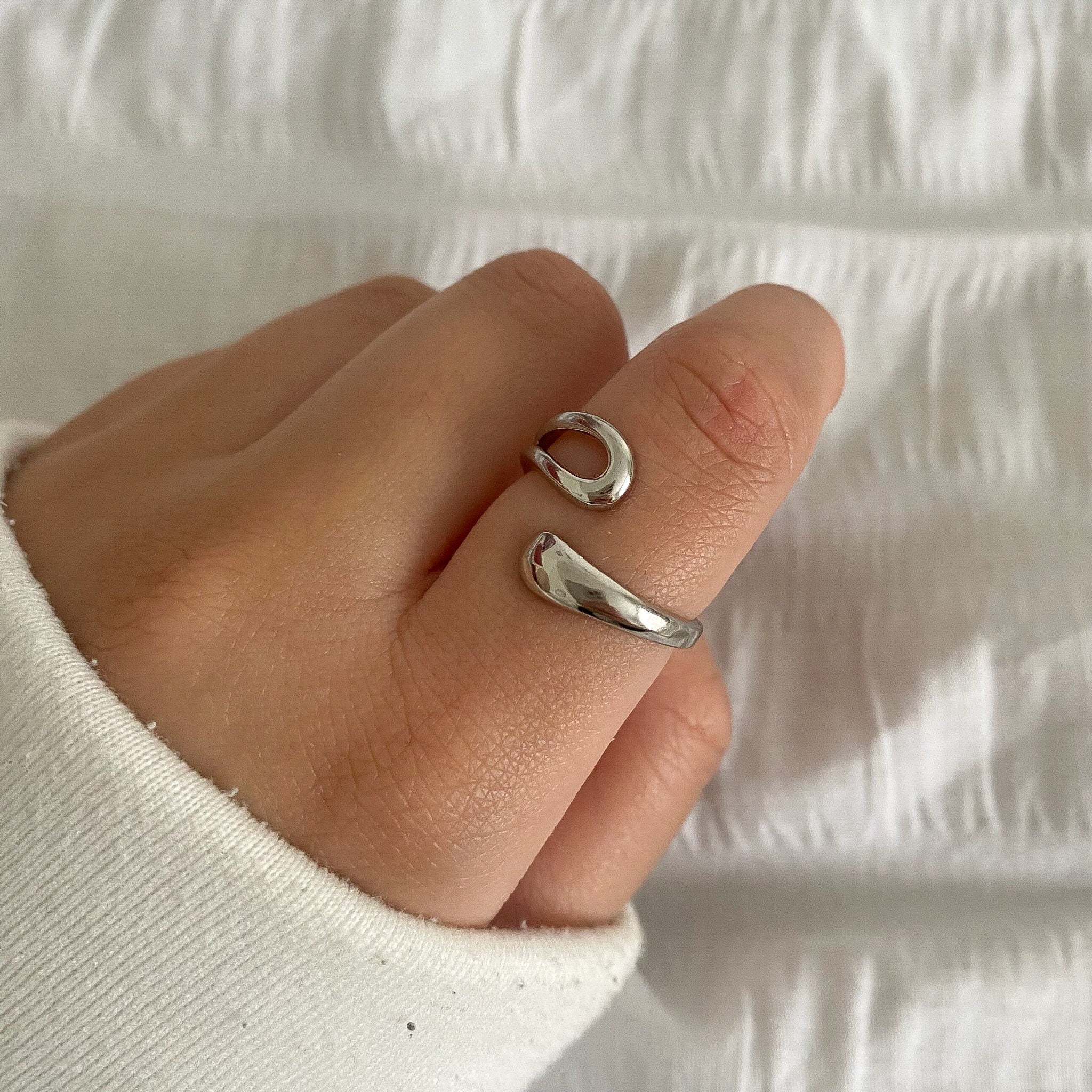 1pcs Sterling Silver Chunky Rings