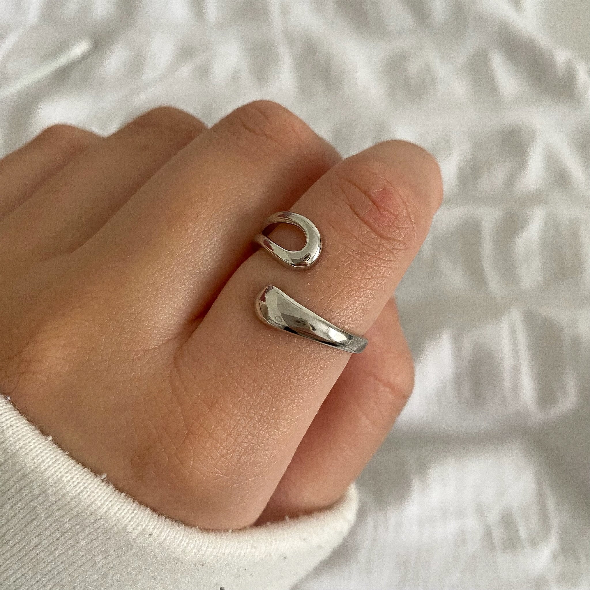 1pcs Sterling Silver Chunky Rings