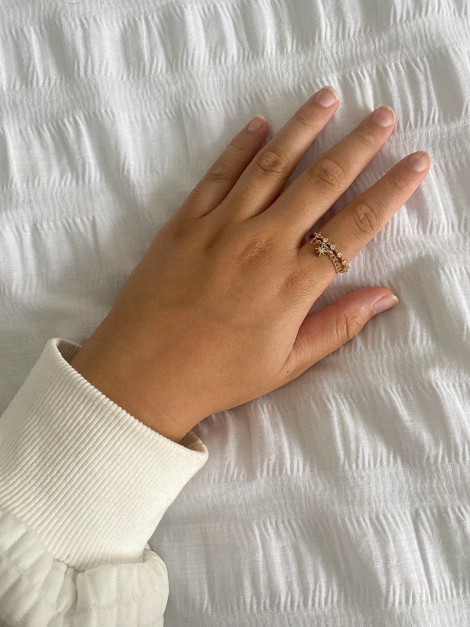14k Gold Plated Star Ring