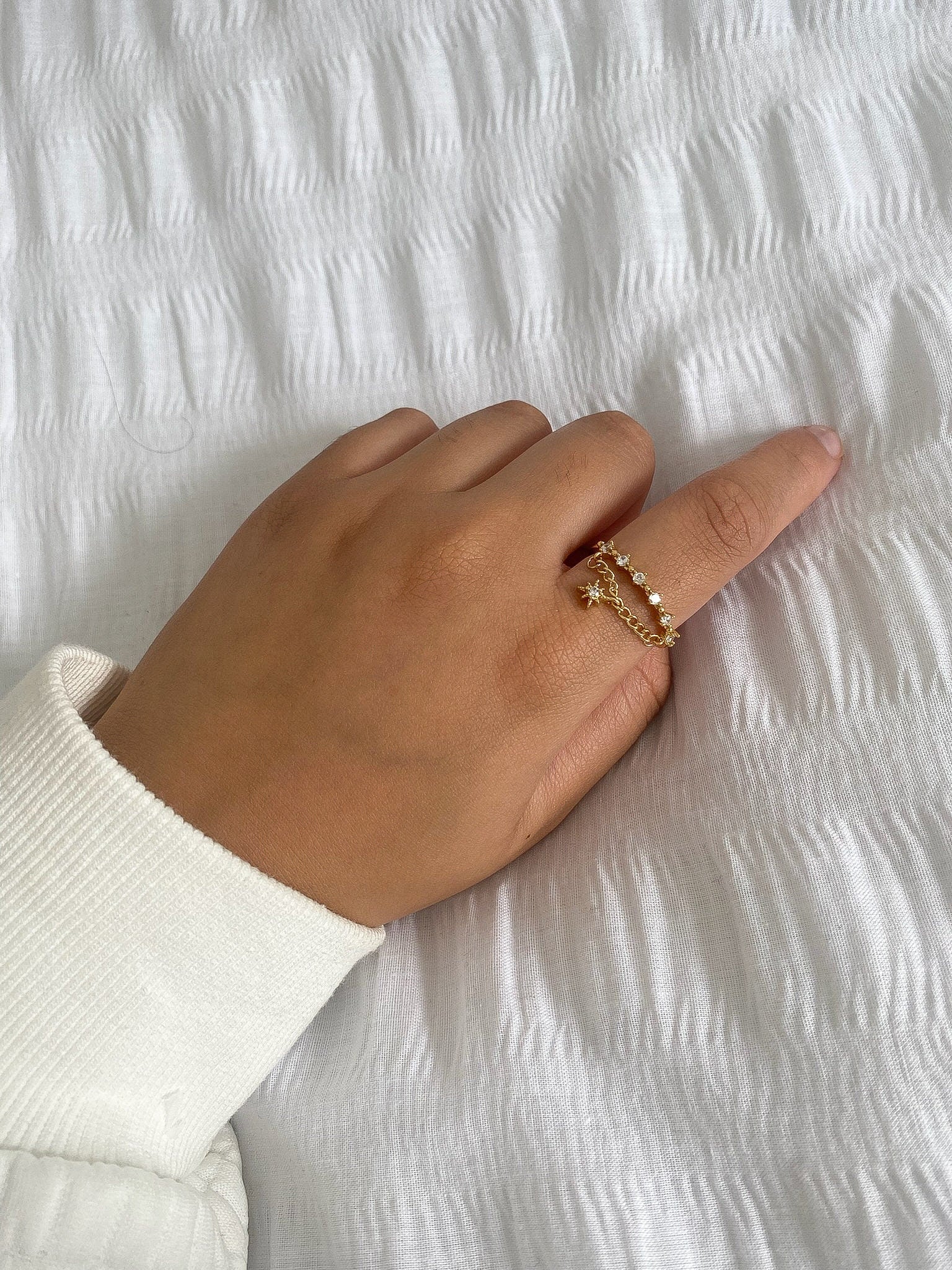14k Gold Plated Star Ring