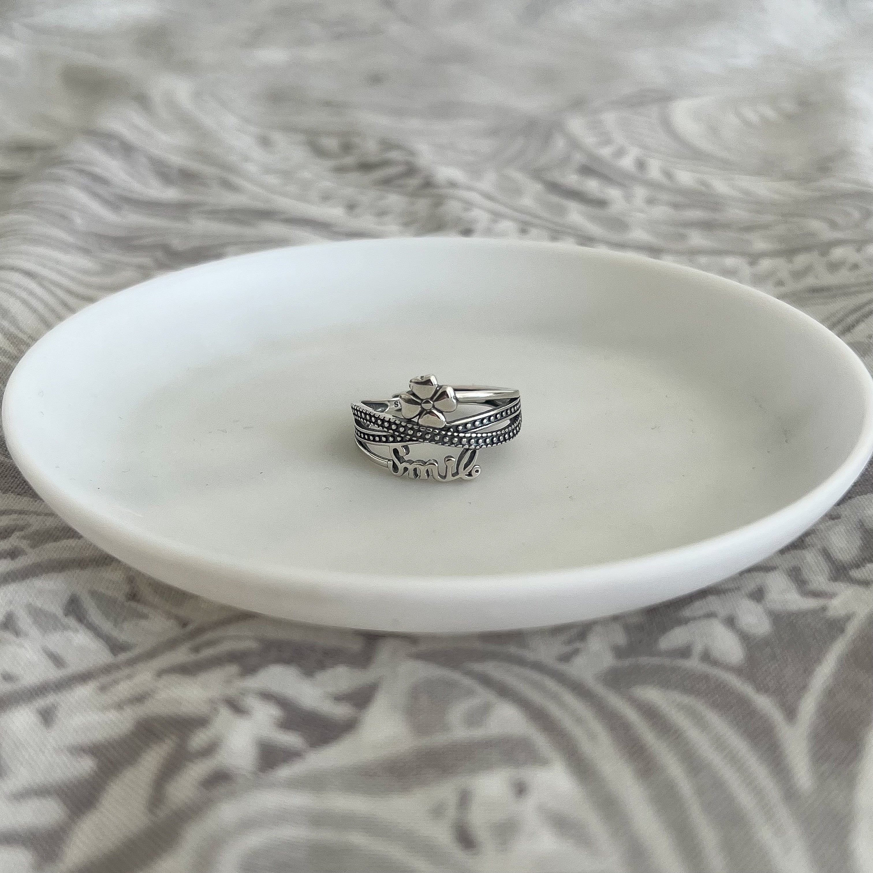 Sterling Silver Four Leaf Clover Ring