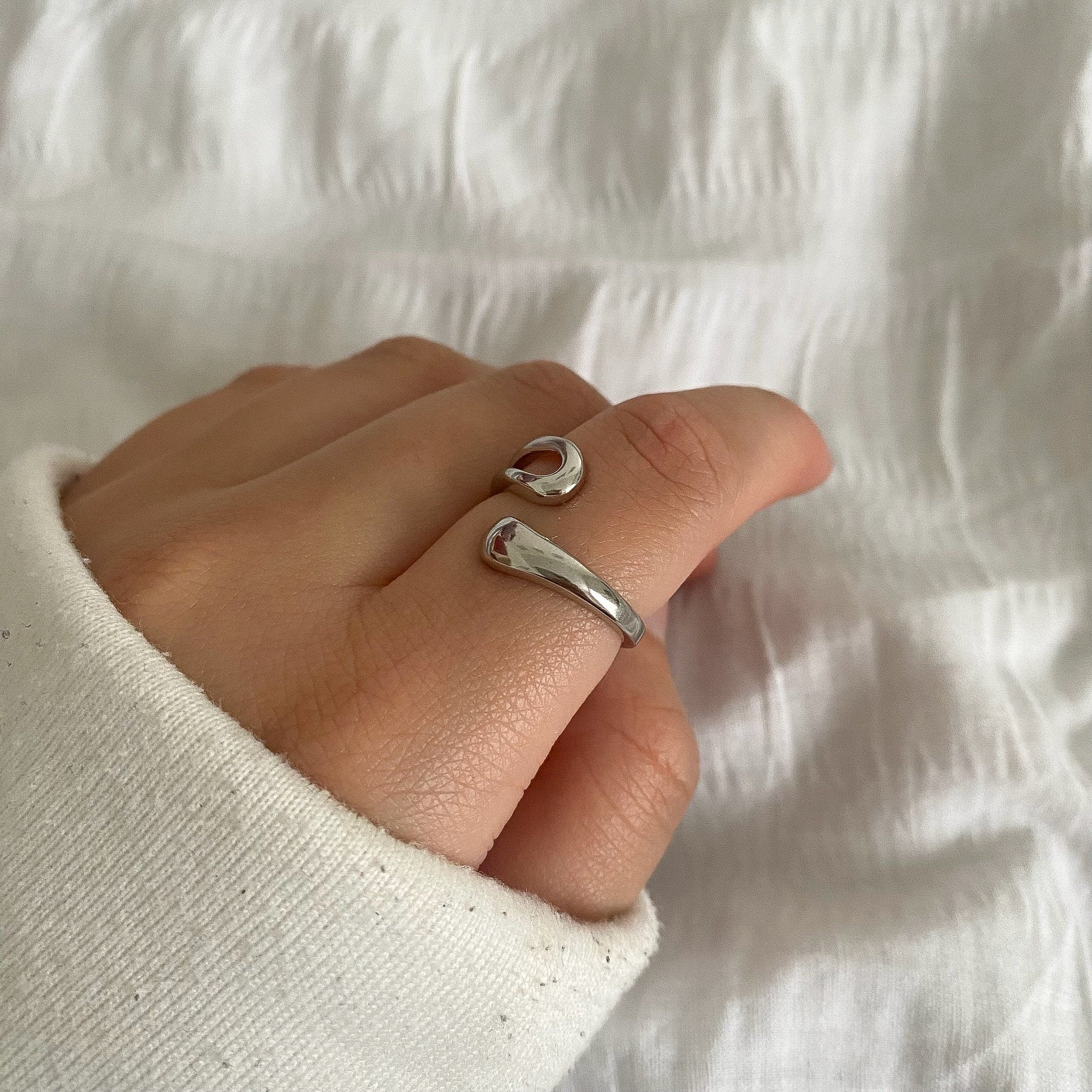 1pcs Sterling Silver Chunky Rings