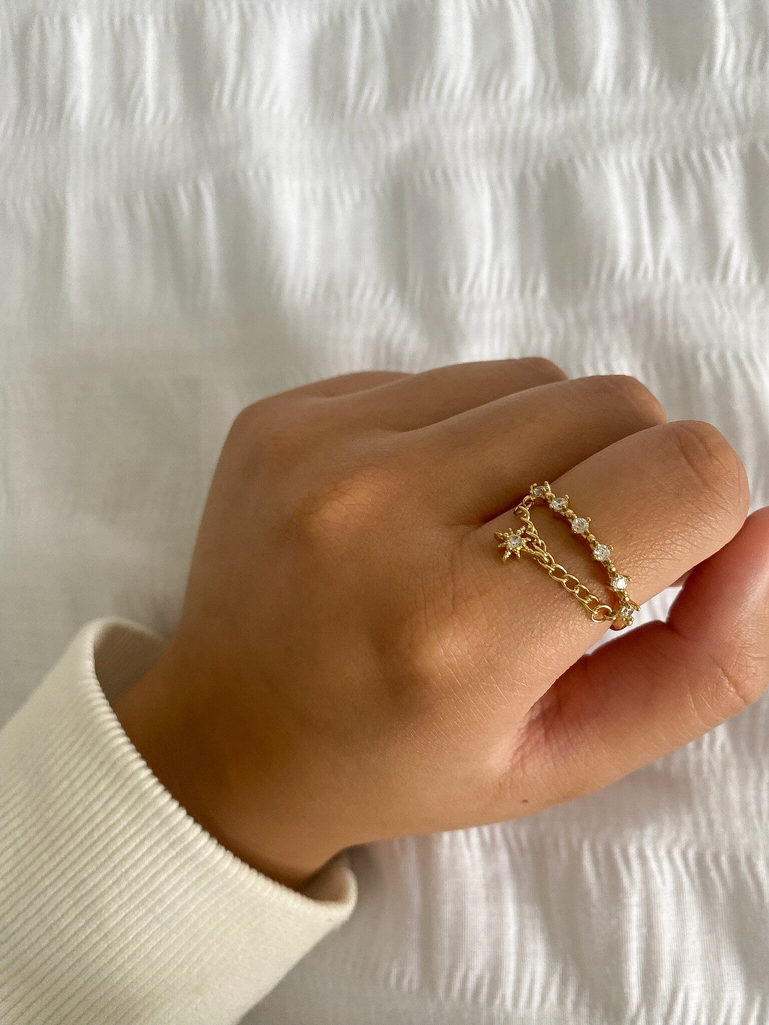 14k Gold Plated Star Ring