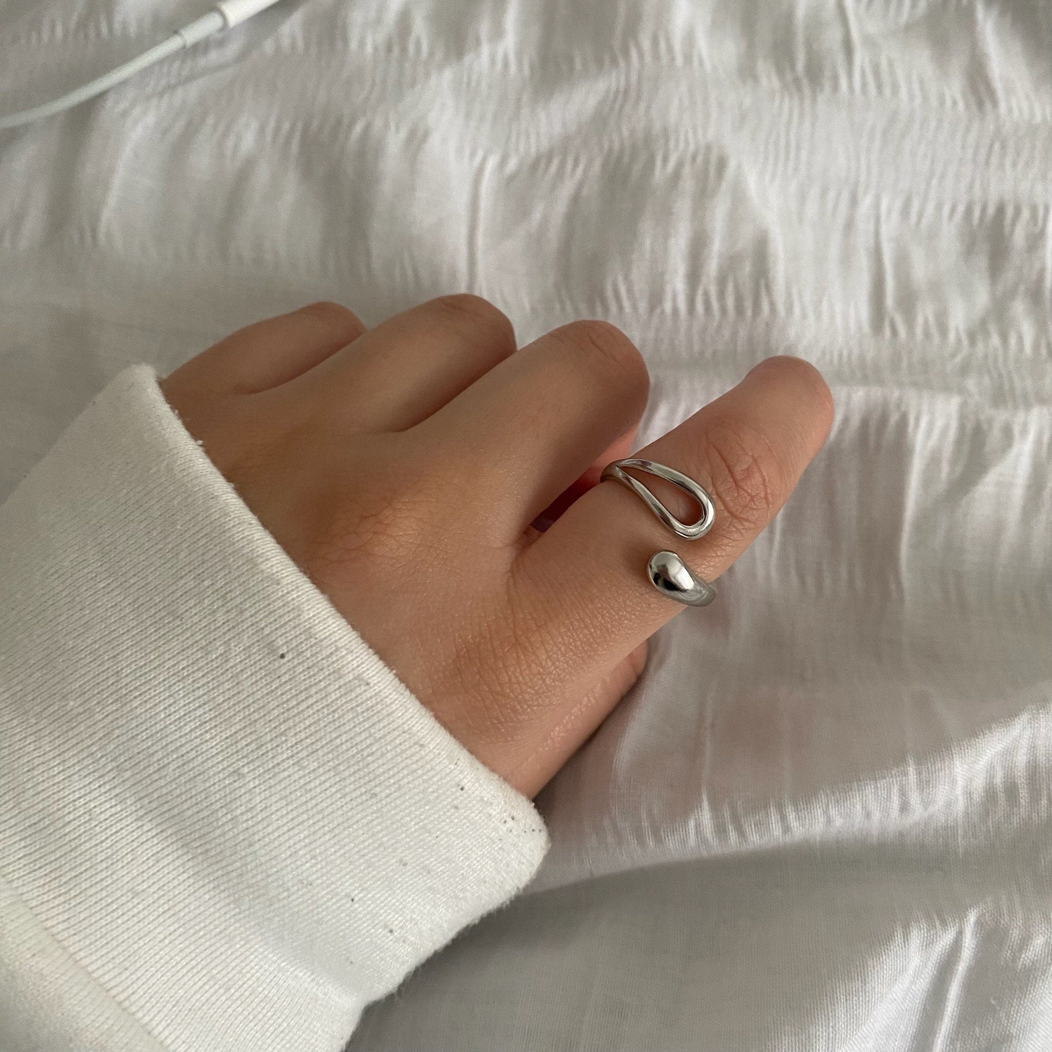 1pcs Sterling Silver Chunky Rings