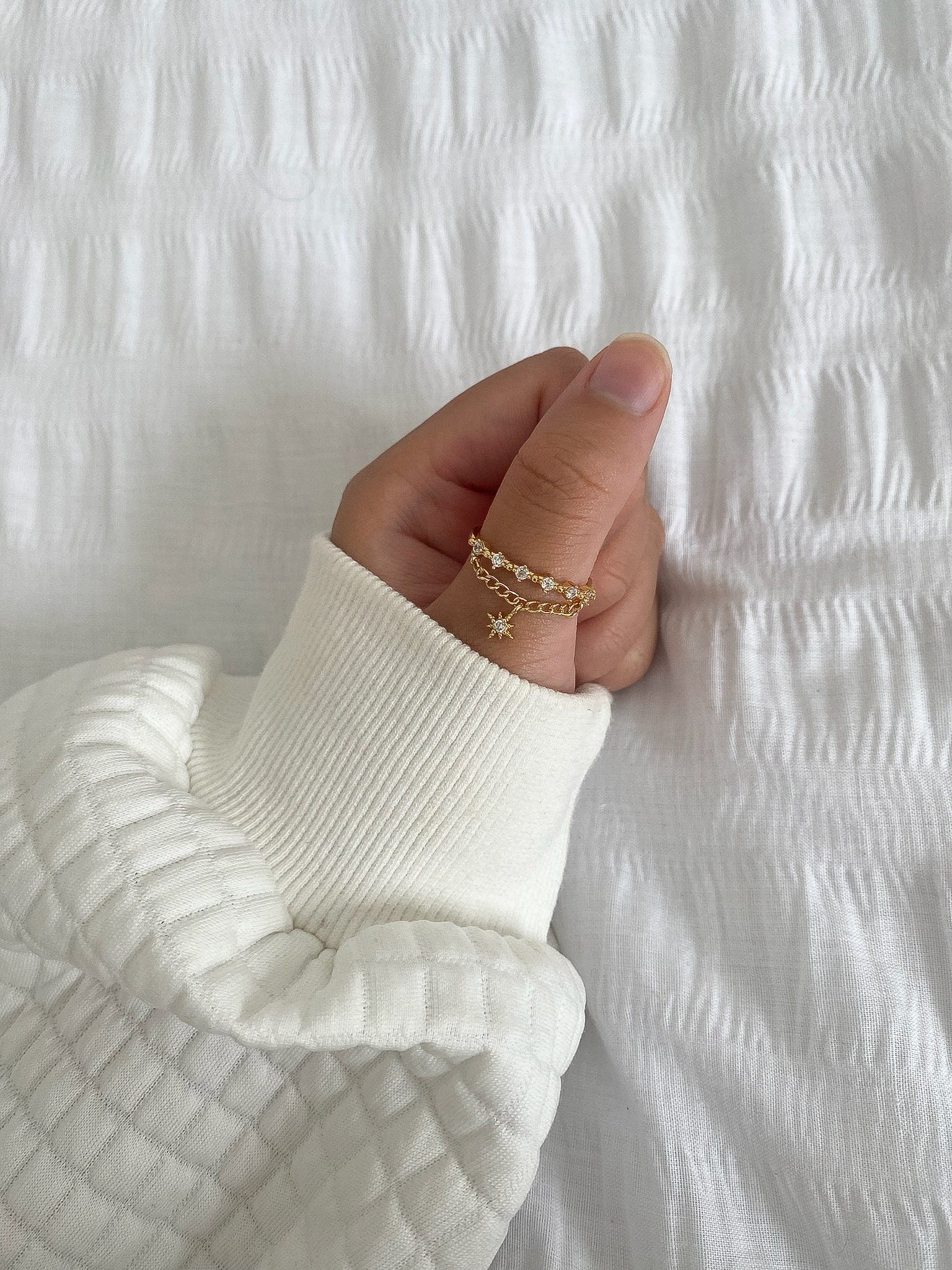 14k Gold Plated Star Ring