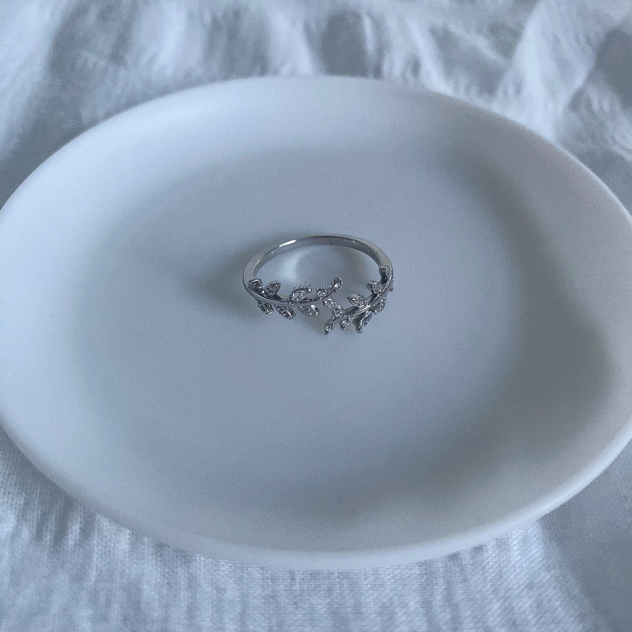 Sterling Silver Leaf Ring