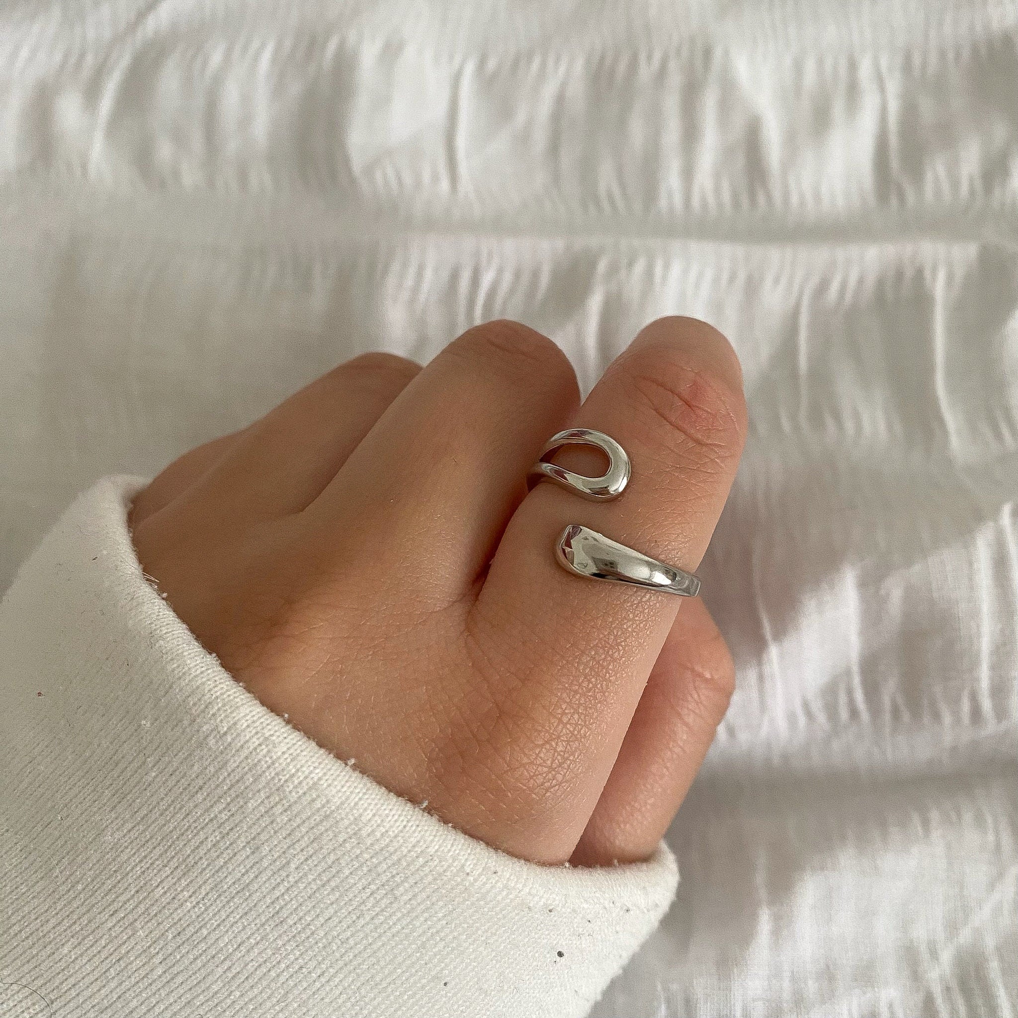 1pcs Sterling Silver Chunky Rings