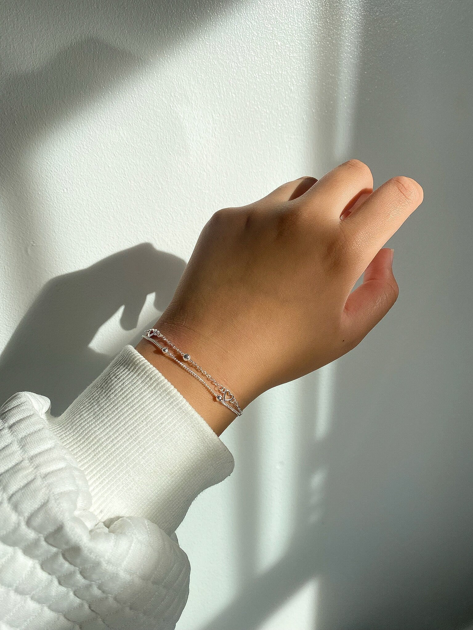 Sterling Silver Heart Bracelet