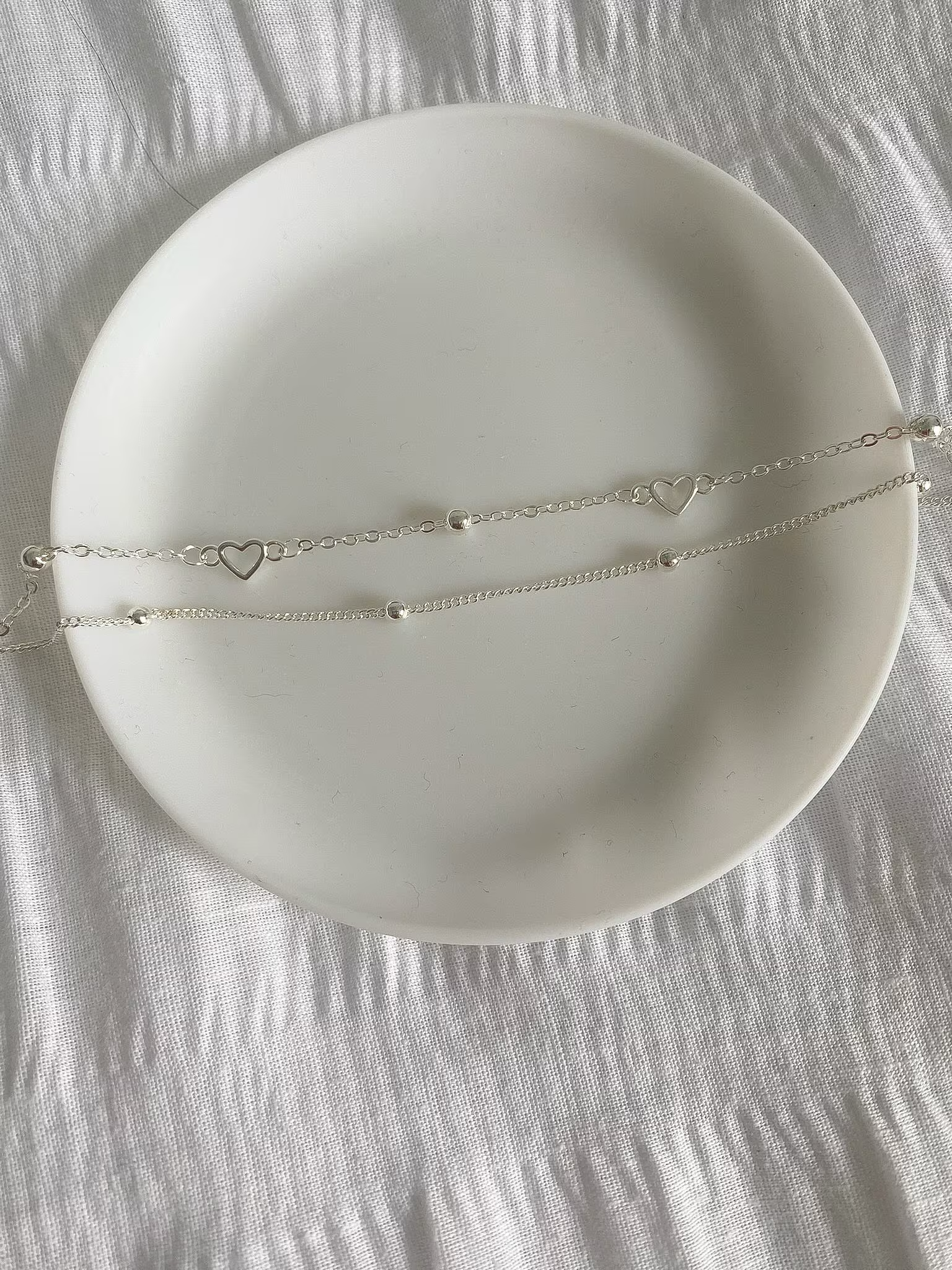 Sterling Silver Heart Bracelet